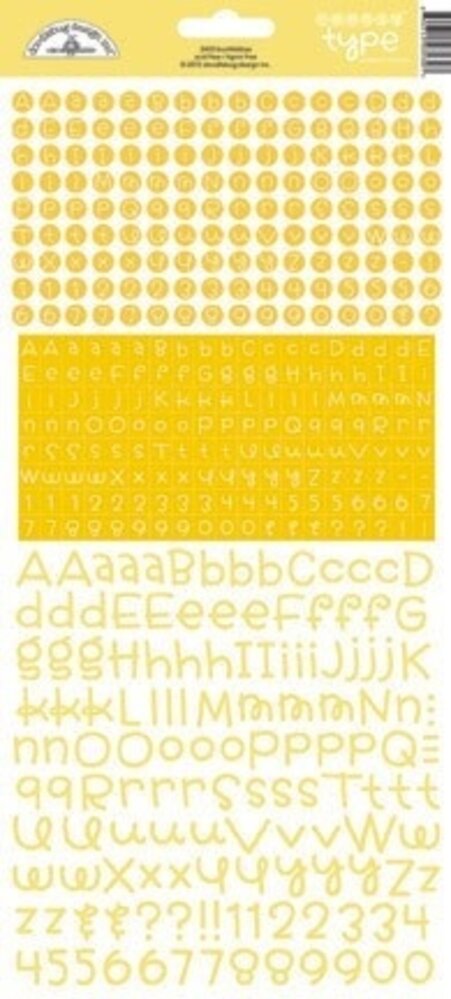 Doodlebug Design Inc. Bumblebee Teensy Type Stickers (3430)
