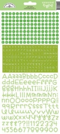 Doodlebug Design Inc. Limeade Teensy Type Stickers (3431)
