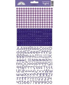 Doodlebug Design Inc. Lilac Teensy Type Stickers (3434)