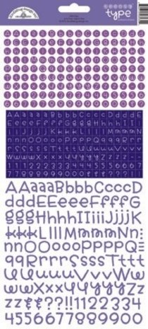 Doodlebug Design Inc. Lilac Teensy Type Stickers (3434)