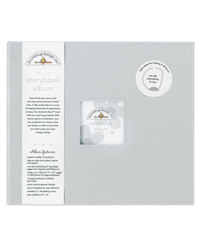 Doodlebug Design Inc. Grey 12x12 Inch Storybook Album (3487)