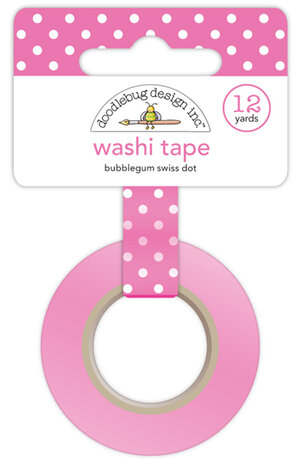 Doodlebug Design Inc. Bubblegum Swiss Dot Wshi Tape (3649) Doodlebug Design Inc. Bubblegum Swiss Dot Wshi Tape (3649)