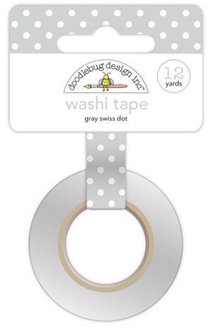 Doodlebug Design Inc. Grey Swiss Dot Washi Tape (3658) Doodlebug Design Inc. Grey Swiss Dot Washi Tape (3658)