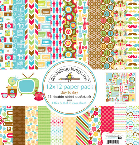 Doodlebug Design Inc. Day to Day 12x12 Inch Paper Pack (3961)