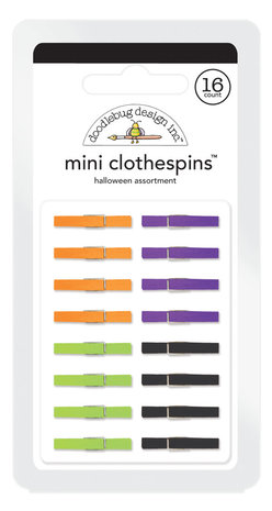 Doodlebug Design Inc. Halloween Mini Clothespins (16pcs) (4435)