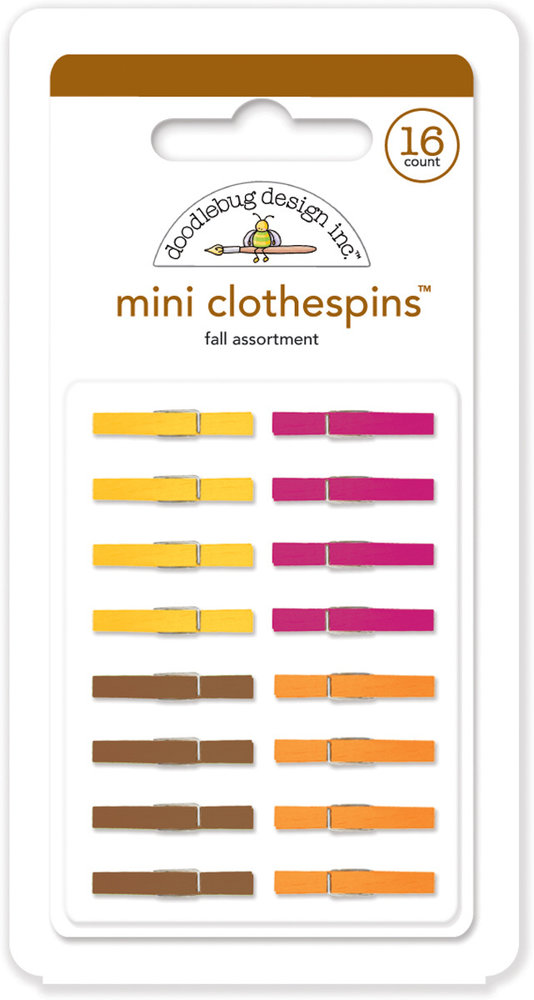 Doodlebug Design Inc. Fall Mini Clothespins (16pcs) (4436) Doodlebug Design Inc. Fall Mini Clothespins (16pcs) (4436)