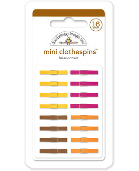 Doodlebug Design Inc. Fall Mini Clothespins (16pcs) (4436) Doodlebug Design Inc. Fall Mini Clothespins (16pcs) (4436)