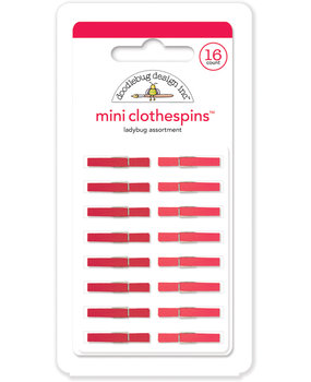 Doodlebug Design Inc. Ladybug Mini Clothespins (16pcs) (4441)