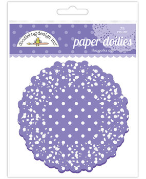 Doodlebug Design Inc. Lilac Polka Dot Doilies (75pcs) (4471)