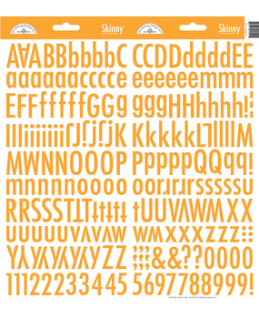 Doodlebug Design Inc. Tangerine Skinny Stickers (4719)