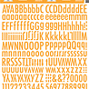 Doodlebug Design Inc. Tangerine Skinny Stickers (4719)