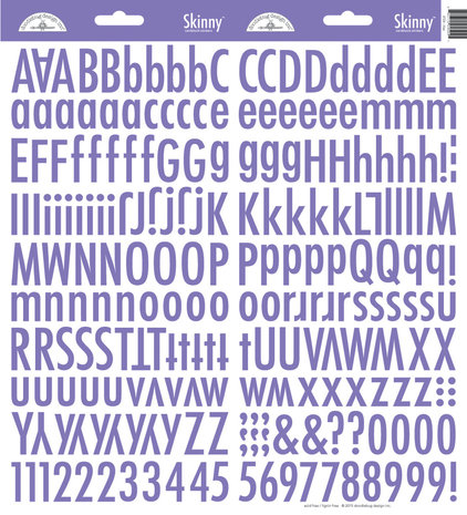Doodlebug Design Inc. Lilac Skinny Stickers (4724)