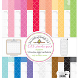 Doodlebug Design Inc. Daily Doodles 12x12 Inch Calendar Sheets Rainbow (4940)