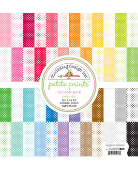 Doodlebug Design Inc. Rainbow 12x12 Inch Swiss Dot Petite Print Paper Pack (5076) Doodlebug Design Inc. Rainbow 12x12 Inch Swiss Dot Petite Print Paper Pack (5076)