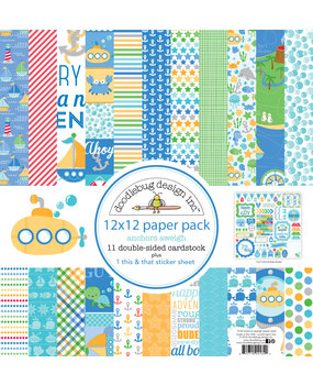Doodlebug Design Inc. Anchors Aweigh 12x12 Inch Paper Pack (5134) Doodlebug Design Inc. Anchors Aweigh 12x12 Inch Paper Pack (5134)
