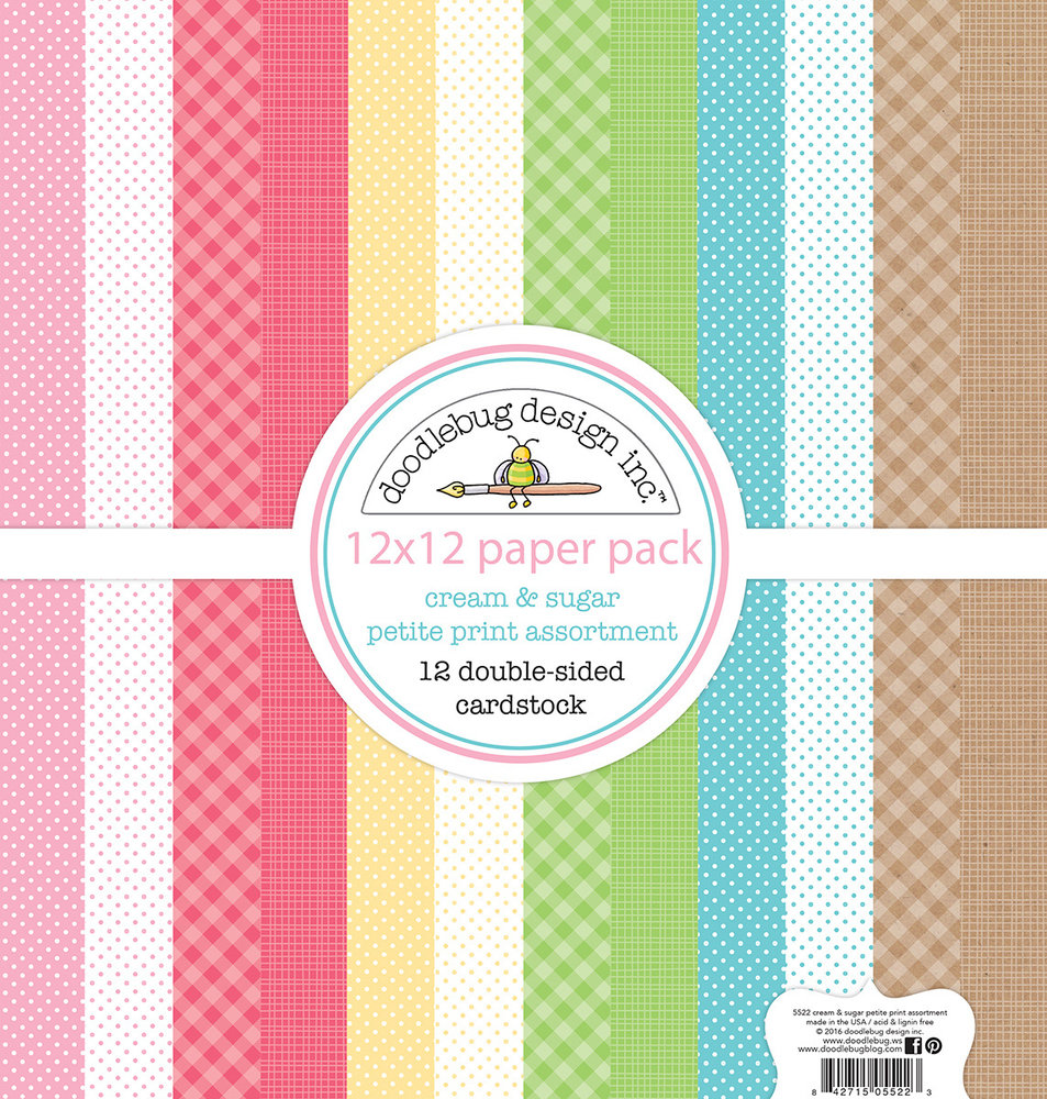 Doodlebug Design Inc. Cream & Sugar 12x12 Inch Petite Print Paper Pack (5522) Doodlebug Design Inc. Cream & Sugar 12x12 Inch Petite Print Paper Pack (5522)