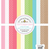 Doodlebug Design Inc. Cream & Sugar 12x12 Inch Petite Print Paper Pack (5522)