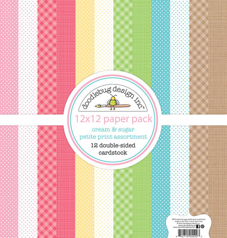 Doodlebug Design Inc. Cream & Sugar 12x12 Inch Petite Print Paper Pack (5522) Doodlebug Design Inc. Cream & Sugar 12x12 Inch Petite Print Paper Pack (5522)
