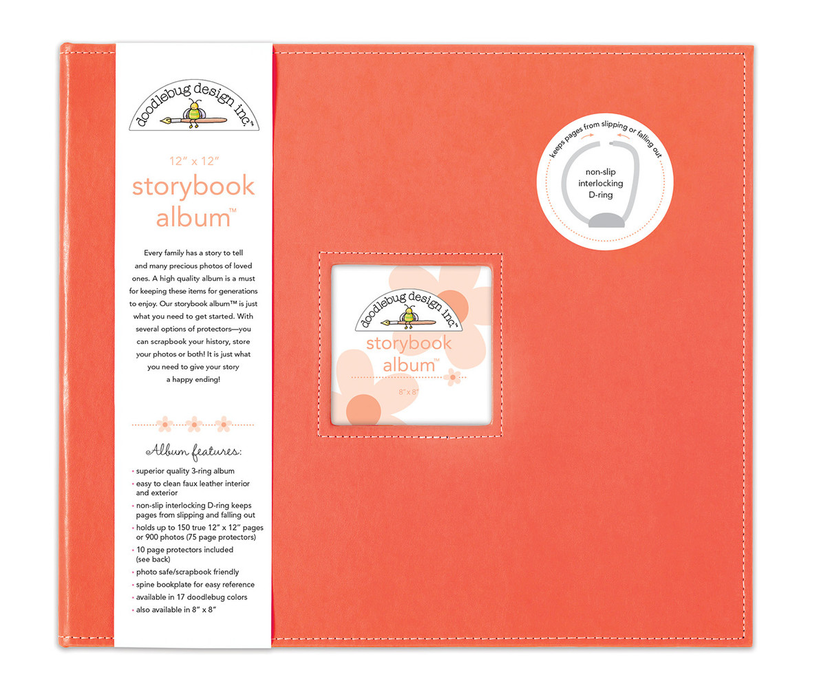 Doodlebug Design Inc. Coral 12x12 Inch Storybook Album (5721) Doodlebug Design Inc. Coral 12x12 Inch Storybook Album (5721)