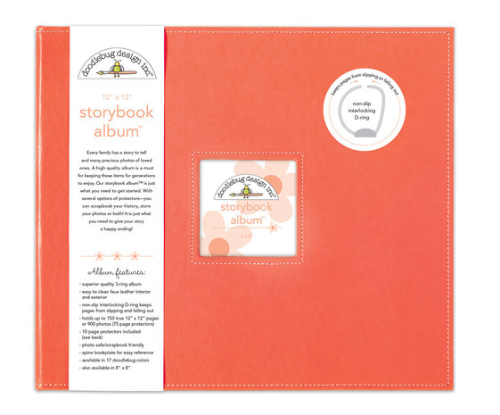 Doodlebug Design Inc. Coral 12x12 Inch Storybook Album (5721) Doodlebug Design Inc. Coral 12x12 Inch Storybook Album (5721)