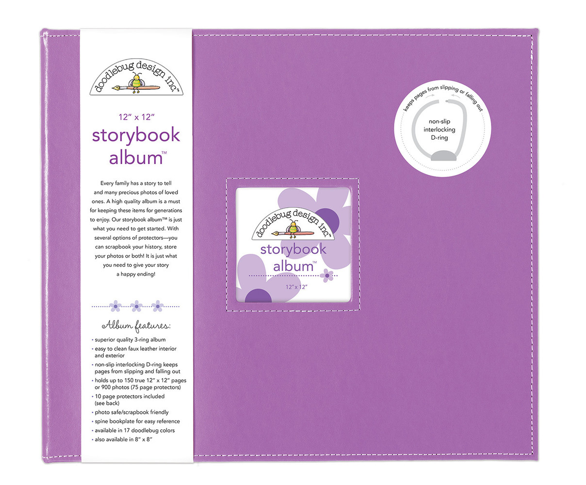 Doodlebug Design Inc. Lilac 12x12 Inch Storybook Album (5723) Doodlebug Design Inc. Lilac 12x12 Inch Storybook Album (5723)