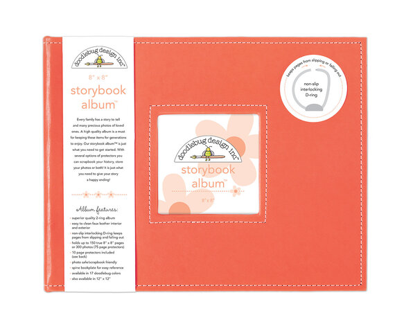 Doodlebug Design Inc. Coral 8x8 Inch Storybook Album (5727) Doodlebug Design Inc. Coral 8x8 Inch Storybook Album (5727)
