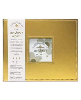 Doodlebug Design Inc. Gold 8x8 Inch Storybook Album (5732) Doodlebug Design Inc. Gold 8x8 Inch Storybook Album (5732)