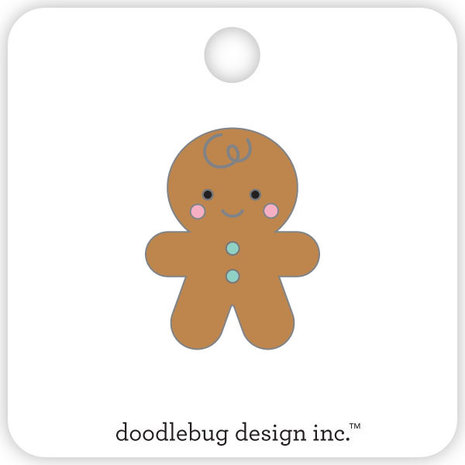 Doodlebug Design Inc. Gingerbread Man Collectible Pin (5772)