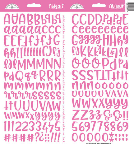 Doodlebug Design Inc. Bubblegum Abigail Stickers (5808)