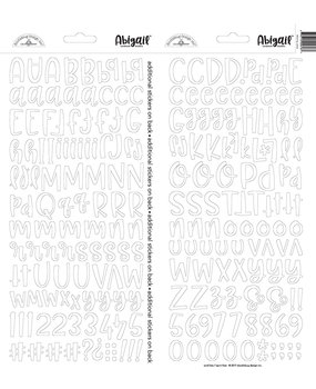 Doodlebug Design Inc. Lily White Abigail Stickers (5818)