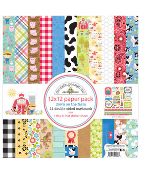 Doodlebug Design Inc. Down on the Farm 12x12 Inch Paper Pack (5996) Doodlebug Design Inc. Down on the Farm 12x12 Inch Paper Pack (5996)
