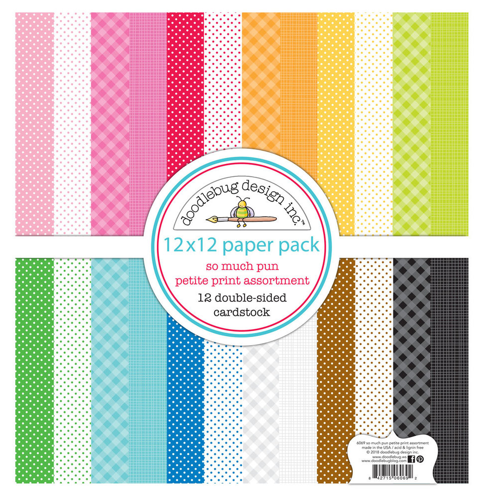Doodlebug Design Inc. So Much Pun 12x12 Inch Petite Prints Paper Pack (6069) Doodlebug Design Inc. So Much Pun 12x12 Inch Petite Prints Paper Pack (6069)