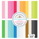 Doodlebug Design Inc. So Much Pun 12x12 Inch Petite Prints Paper Pack (6069)