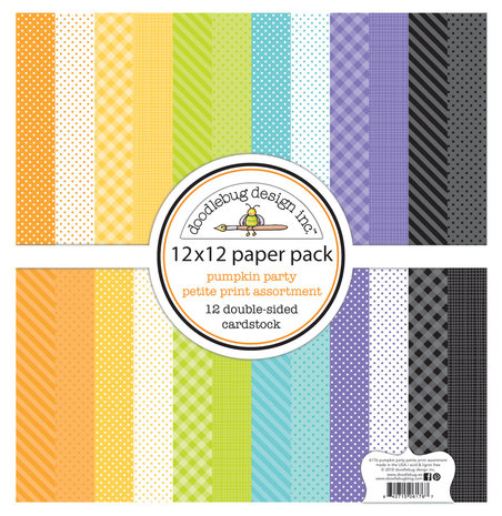 Doodlebug Design Inc. Pumpkin Party 12x12 Inch Petite Print Paper Pack (6176)