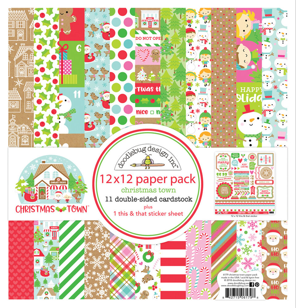 Doodlebug Design Inc. Christmas Town 12x12 Inch Paper Pack (6179) Doodlebug Design Inc. Christmas Town 12x12 Inch Paper Pack (6179)
