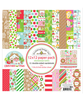 Doodlebug Design Inc. Christmas Town 12x12 Inch Paper Pack (6179)