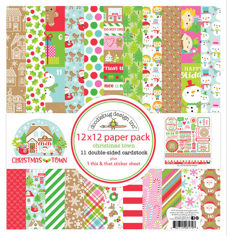 Doodlebug Design Inc. Christmas Town 12x12 Inch Paper Pack (6179) Doodlebug Design Inc. Christmas Town 12x12 Inch Paper Pack (6179)