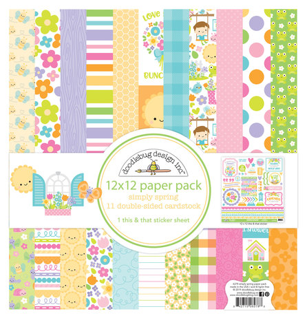 Doodlebug Design Inc. Simply Spring 12x12 Inch Paper Pack (6278) Doodlebug Design Inc. Simply Spring 12x12 Inch Paper Pack (6278)