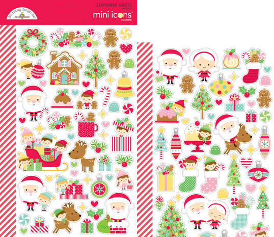 Doodlebug Design Inc. Christmas Magic Mini Icons Sticker (6471)