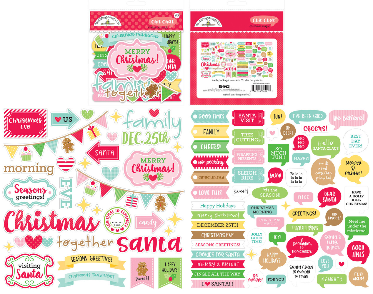 Doodlebug Design Inc. Christmas Magic Chit Chat (95pcs) (6527) Doodlebug Design Inc. Christmas Magic Chit Chat (95pcs) (6527)