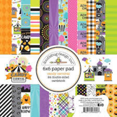 Doodlebug Design Inc. Candy Carnival 6x6 Inch Paper Pad (6530) Doodlebug Design Inc. Candy Carnival 6x6 Inch Paper Pad (6530)