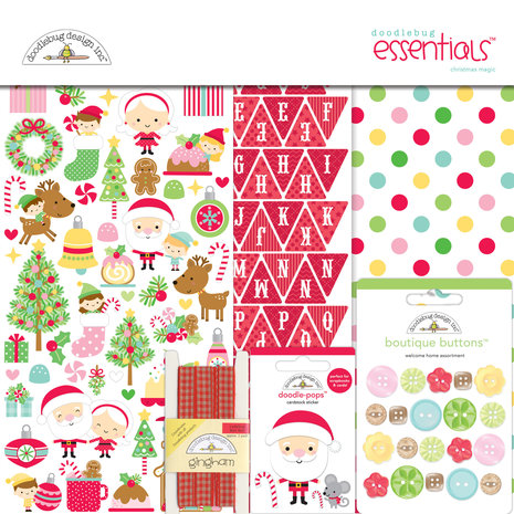 Doodlebug Design Inc. Christmas Magic 12x12 Inch Essentials Kit (6543) Doodlebug Design Inc. Christmas Magic 12x12 Inch Essentials Kit (6543)