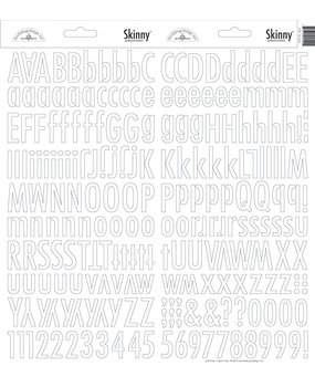 Doodlebug Design Inc. Lily White Skinny Stickers (4725) Doodlebug Design Inc. Lily White Skinny Stickers (4725)