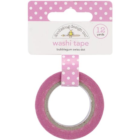 Doodlebug Design Inc. Bubblegum Swiss Dot Wshi Tape (3649) Doodlebug Design Inc. Bubblegum Swiss Dot Wshi Tape (3649)