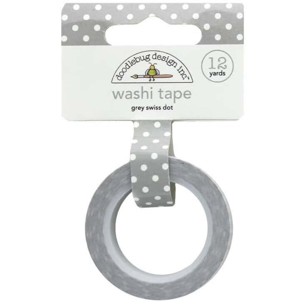 Doodlebug Design Inc. Grey Swiss Dot Washi Tape (3658) Doodlebug Design Inc. Grey Swiss Dot Washi Tape (3658)
