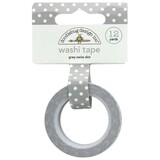 Doodlebug Design Inc. Grey Swiss Dot Washi Tape (3658)