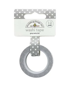 Doodlebug Design Inc. Grey Swiss Dot Washi Tape (3658) Doodlebug Design Inc. Grey Swiss Dot Washi Tape (3658)