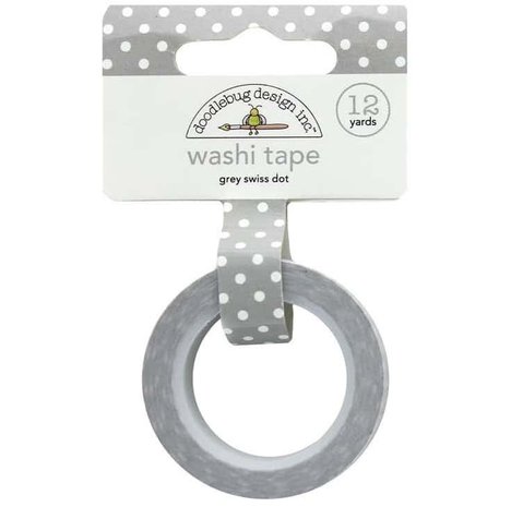Doodlebug Design Inc. Grey Swiss Dot Washi Tape (3658) Doodlebug Design Inc. Grey Swiss Dot Washi Tape (3658)