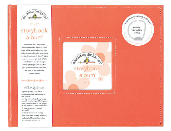 Doodlebug Design Inc. Coral 8x8 Inch Storybook Album (5727) Doodlebug Design Inc. Coral 8x8 Inch Storybook Album (5727)