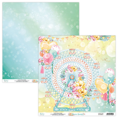 Mintay Forever Young 12x12 Inch Scrapbooking Paper Set (MT-FOR-07)